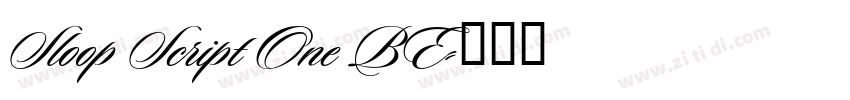 Sloop Script One BE字体转换 Sloop Script One BE字体转换